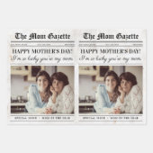 編集可能マザーズ日新聞フラワーブーケ ラッピングペーパーシート (正面3)