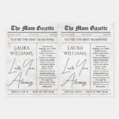 編集可能マザーズ日新聞フラワーブーケ ラッピングペーパーシート (正面3)