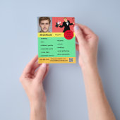 編集可能マジシャンフライヤー チラシ (手)