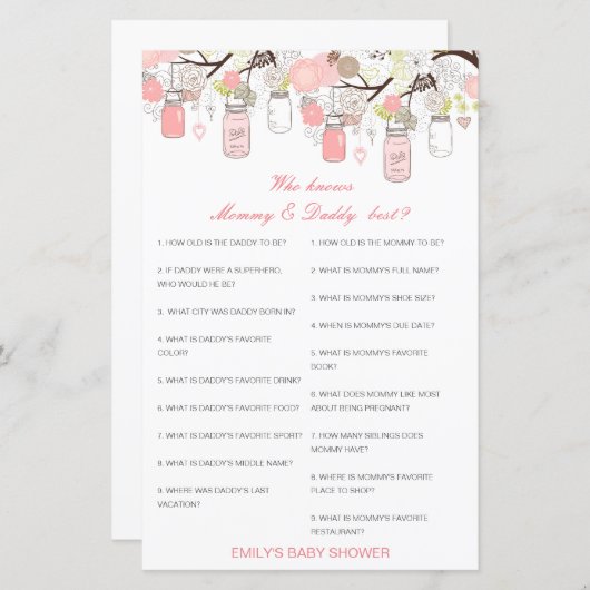 編集可能ママとパパを最高の知る (正面/裏面)