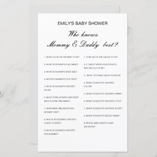 編集可能ママとパパを最高の知る (正面/裏面)