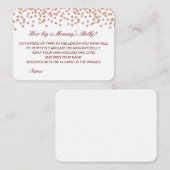 編集可能ママのお腹のカードの大きさ エンクロージャーカード (正面/裏面)