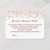 編集可能ママのお腹のカードの大きさ エンクロージャーカード (正面)