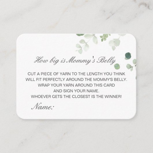 編集可能ママのベリーカードの大きさ エンクロージャーカード (正面)