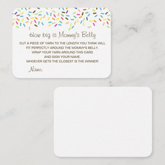 編集可能ママのベリーカードの大きさ エンクロージャーカード (正面/裏面)