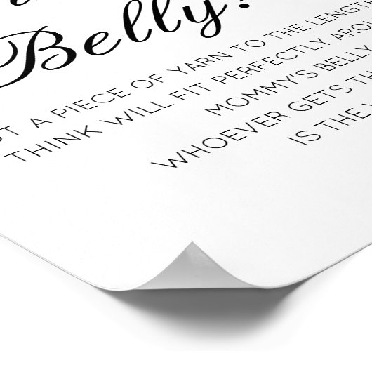 編集可能ママのベリーゲームの大きさ ポスター (角)