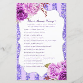 編集可能ママ着用ベビーシャワーゲーム