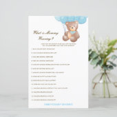 編集可能ママ着用ベビーシャワーゲーム (スタンド正面)