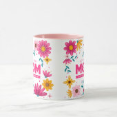 編集可能マ文字デザイング マグカップ (中央)