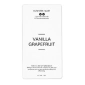 編集可能ミニマリスト白しょうゆワックスのメルトラベル ラベル (正面)