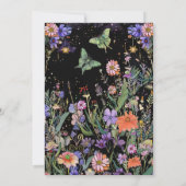 編集可能ムーディフォレストのベビーシャワー招待状 招待状 (裏面)