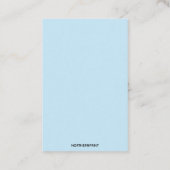 編集可能メトリウム射撃、 発砲スタースパークラーラベル 名刺 (裏面)