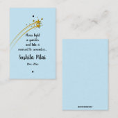 編集可能メトリウム射撃、 発砲スタースパークラーラベル 名刺 (正面/裏面)