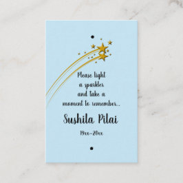 編集可能メトリウム射撃、 発砲スタースパークラーラベル 名刺