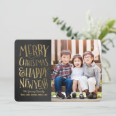 編集可能メリーカラークリスマスフォトカードを希望 シーズンカード (スタンド正面)