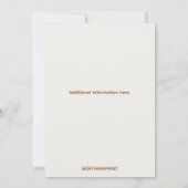 編集可能モスクとムーンラマダンIftar 招待状 (裏面)