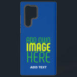 編集可能モダンなコバルトブルー画像文字テンプレート SAMSUNG GALAXY S22 ULTRAケース<br><div class="desc">お客様のニーズに合ったデザインです。ロゴ、写真、文字、色を好きなように変更、サイズ変更、追加することができます。</div>
