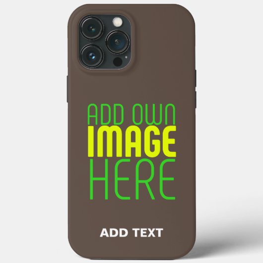 編集可能モダンなシンプルコーヒーコーヒー画像文字テンプレート Case-Mate iPhoneケース (裏面)