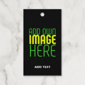 編集可能モダンなシンプルブラウン画像文字テンプレート ギフトタグ (裏面)