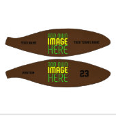 編集可能モダンなシンプルブラウン画像文字テンプレート ミニバスケットボール (パネル)