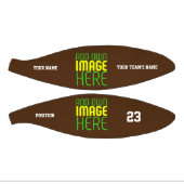 編集可能モダンなシンプルブラウン画像文字テンプレート ミニバスケットボール (パネル)