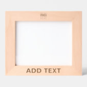 編集可能モダンなシンプルブラウン画像文字テンプレート レーザー彫刻フレーム (正面)