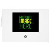 編集可能モダンなシンプルブラックイメージ文字テンプレート (裏面横)