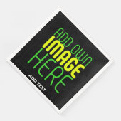 編集可能モダンなシンプルブラックイメージ文字テンプレート (コーナー)