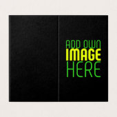 編集可能モダンなシンプルブラックイメージ文字テンプレート (外部フラット)