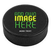 編集可能モダンなシンプルブラックイメージ文字テンプレート アイスホッケーパック (3/4)