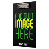 編集可能モダンなシンプルブラックイメージ文字テンプレート クリップボード (左)