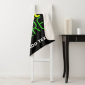 編集可能モダンなシンプルブラックイメージ文字テンプレート シェルパブランケット (インサイチュ)