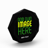 編集可能モダンなシンプルブラックイメージ文字テンプレート フォトブロック (左)