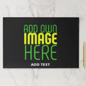 編集可能モダンなシンプルブラックイメージ文字テンプレート ペーパーパッド (インサイチュ)