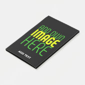 編集可能モダンなシンプルブラックイメージ文字テンプレート ポストイット (アングル)