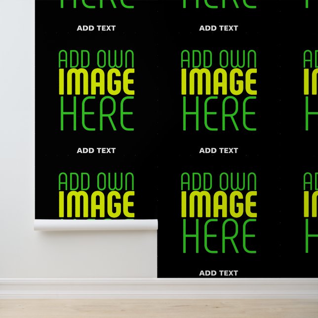 編集可能モダンなシンプルブラックイメージ文字テンプレート 壁紙 (アプリケーション)