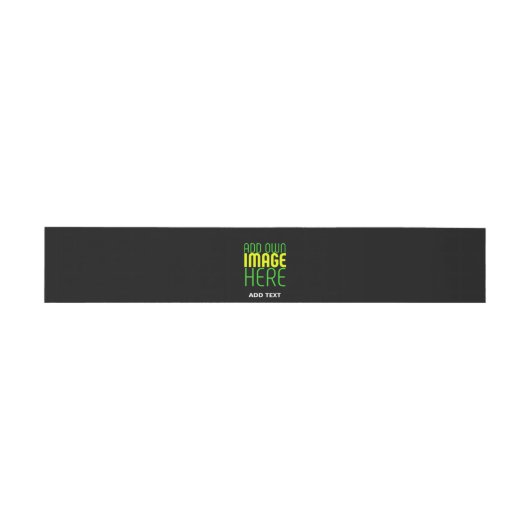 編集可能モダンなシンプルブラックイメージ文字テンプレート 招待状ベリーバンド (フラット)