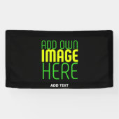 編集可能モダンなシンプルブラックイメージ文字テンプレート 横断幕 (横)