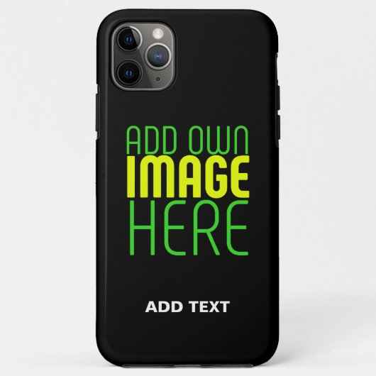 編集可能モダンなシンプルブラックイメージ文字テンプレート Case-Mate iPhoneケース (裏面)