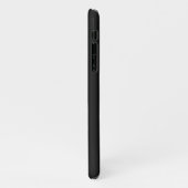 編集可能モダンなシンプルブラックイメージ文字テンプレート iPhoneケース (左側)
