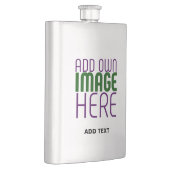 編集可能モダンなシンプル文字灰画像テンプレート フラスク (右)