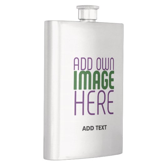 編集可能モダンなシンプル文字灰画像テンプレート フラスク (右)