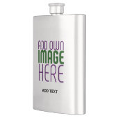 編集可能モダンなシンプル文字灰画像テンプレート フラスク (左)