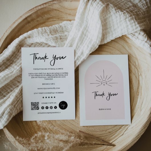 編集可能モダンなビジネスサンキューカード サンキューカード