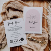 編集可能モダンなビジネスサンキューカード サンキューカード