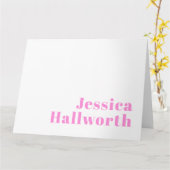 編集可能モダンなビジネス名または名と姓 カード (黄色い花)