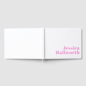 編集可能モダンなビジネス名または名と姓 ゲストブック (全面)