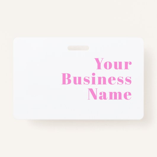 編集可能モダンなビジネス名または名と姓 バッジ (正面)