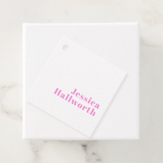 編集可能モダンなビジネス名または名と姓 フェイバータグ (インサイチュ)