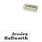 編集可能モダンなビジネス名または名と姓 ラバースタンプ (押印)